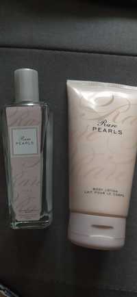 Avon zestaw rare pearls spray perfumowany balsam do ciała