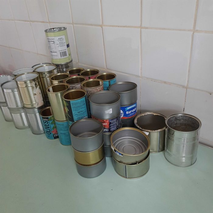 Жестяні баночки БЕЗКОШТОВНО з під консервів САМОВИВІЗ