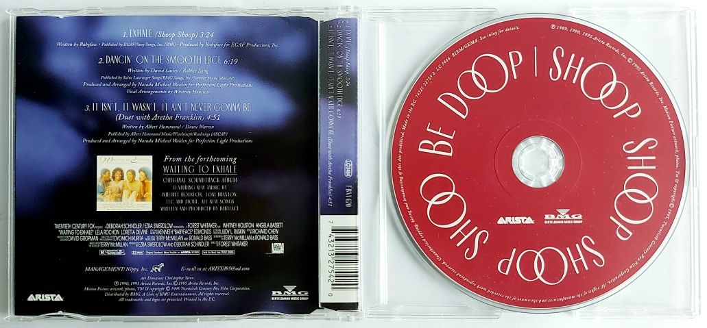 CDs Whitney Houston Exhale 1995r