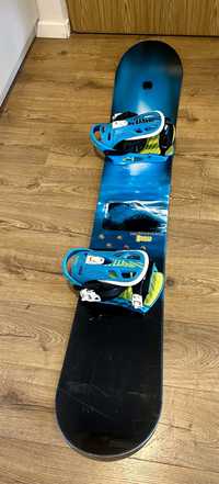 Miękka deska snowboardowa ROSSIGNOL, 170 cm niebieska, twin tip camber