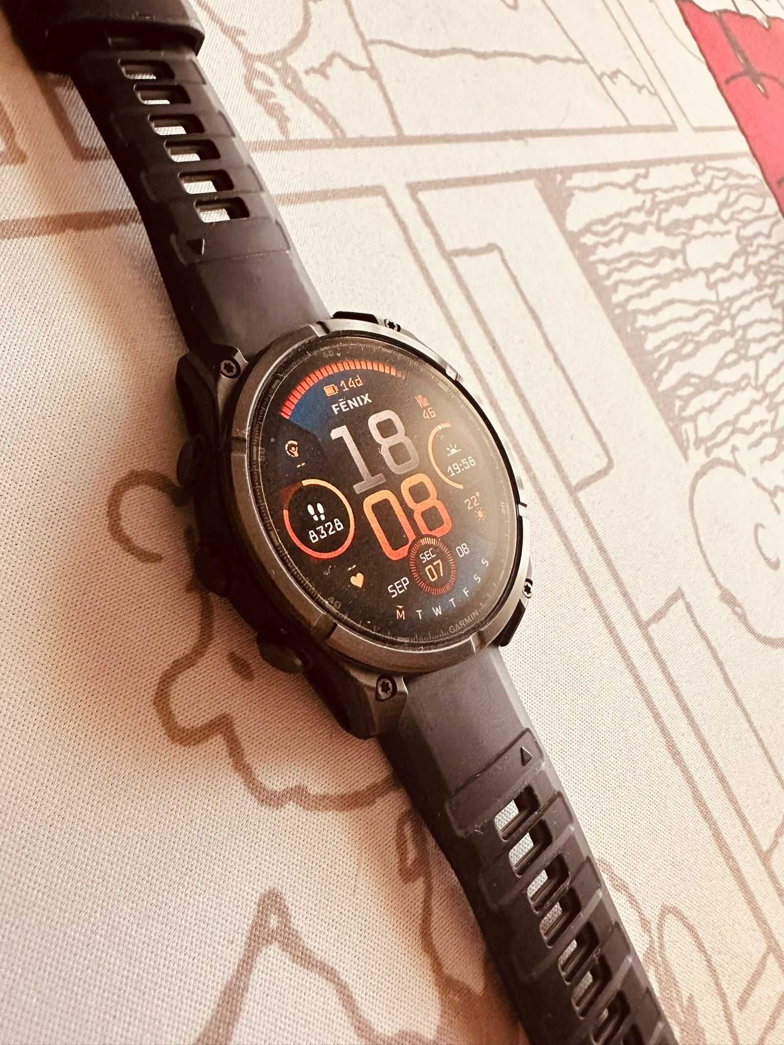 Garmin Fenix 8 47mm Amoled (display Safira/ caixa Titânio)