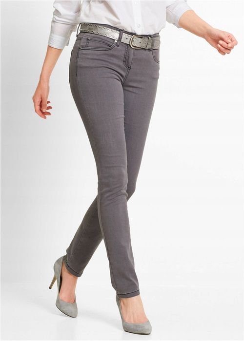 B.P.C jeansy ze stretchem szare ^44