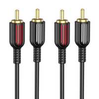 Borofone Kabel Bl13 - 2Rca Na 2Rca - 1,5 Metra Czarny