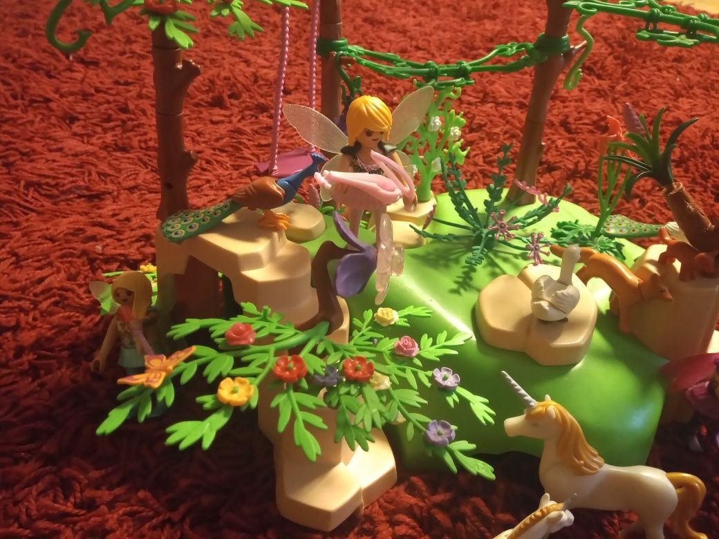Las wróżek Playmobil + gratis syrenki, klocki Playmobil