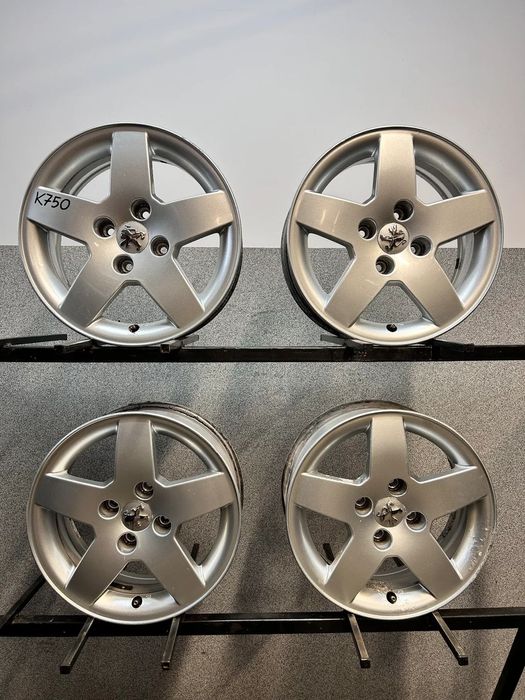 4 FELGI ALU. PEUGEOT 206,207,307,PARTNER 15&#039;&#039;  6J ET23