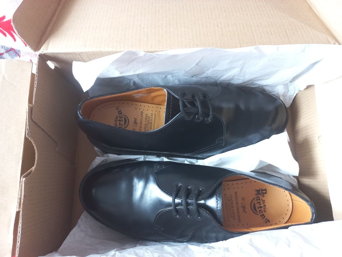 Dr.Martens 1461/PW /Vintage /Classic /Made in England Black Smooth