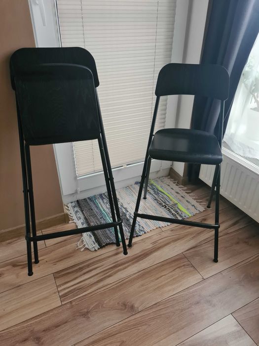 Hokery skladane czarne ikea