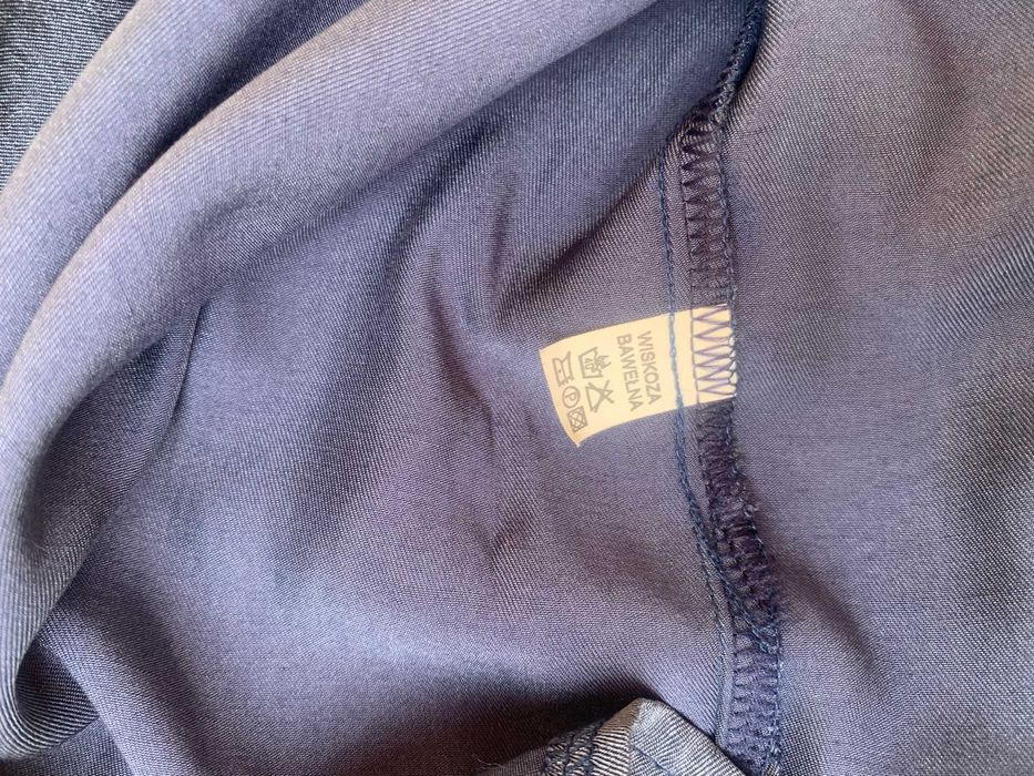 Nowa bluzka w stalowoniebieskim kolorze, rozm L-XL