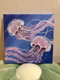Obraz meduzy 15x15