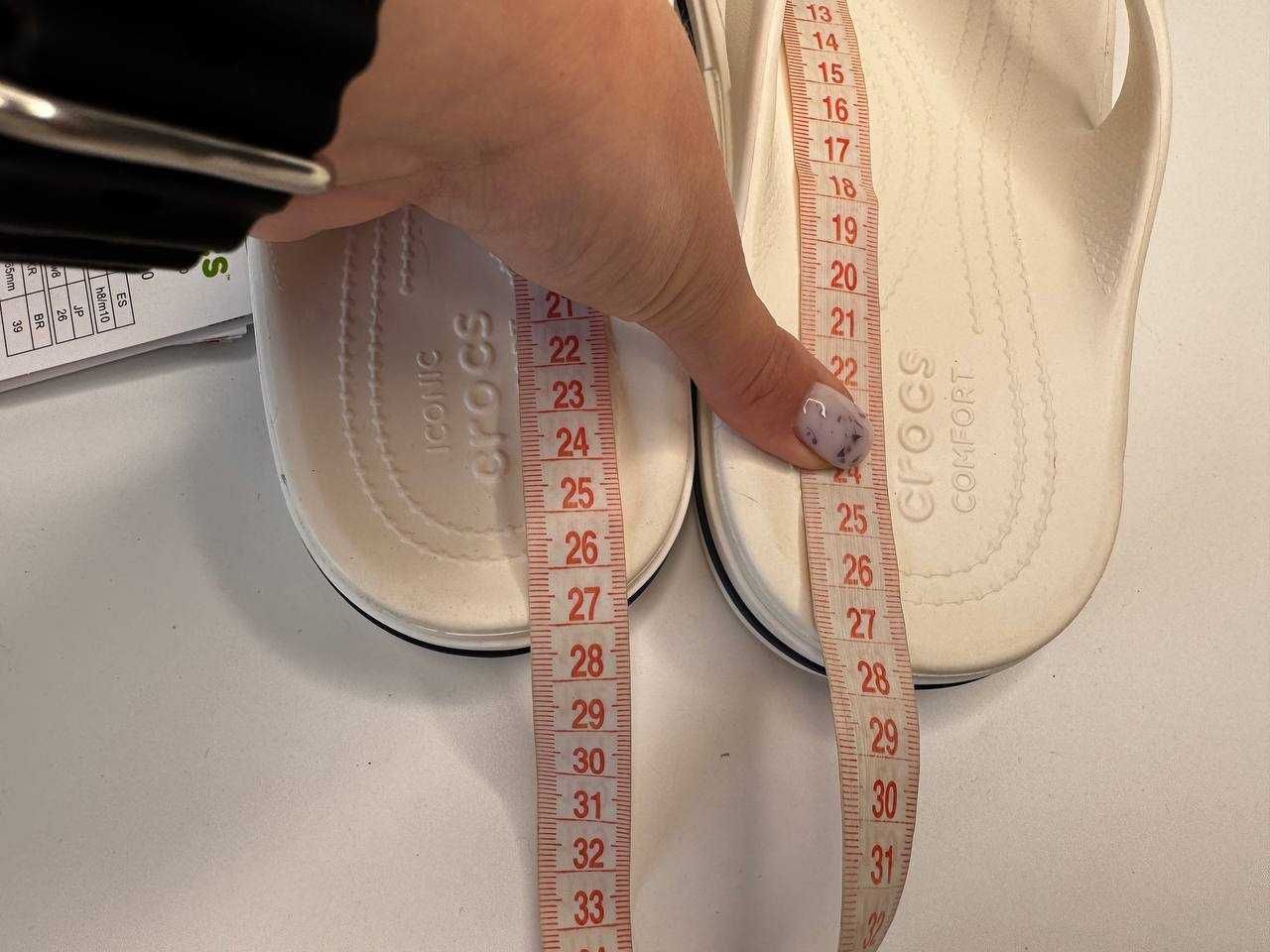 Crocs Bayaband flip White Крокси M8/W10 40-41 см Уцінка! №10134