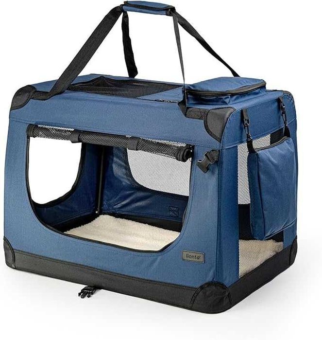 Torba do Transportu Psów, (M) 60x42x44 cm, Niebieski Dibea