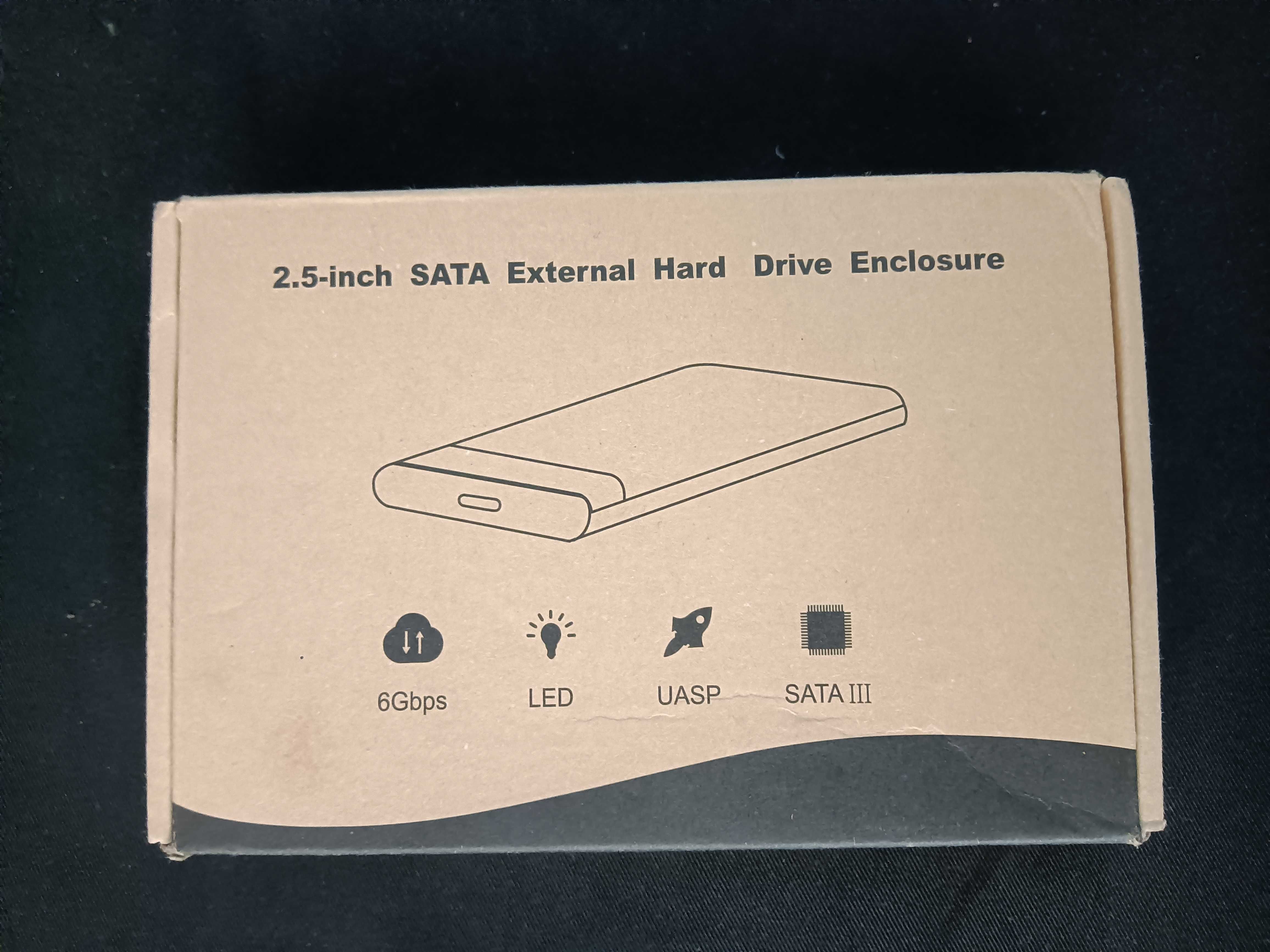 caixa e disco externo