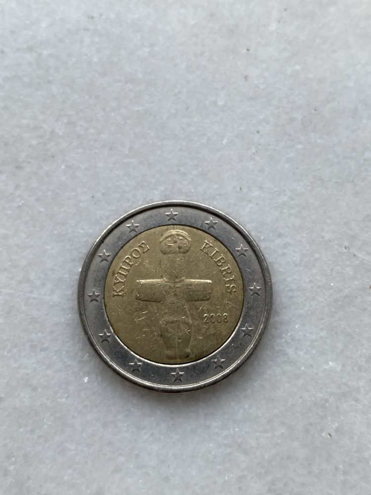 Moeda 2 euros Kibris 2008 Chipre