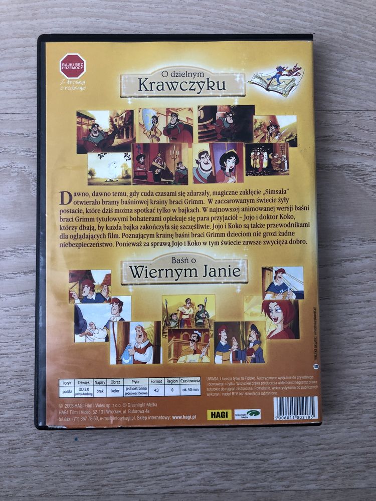 Płyta DVD bajka Baśnie braci Grim