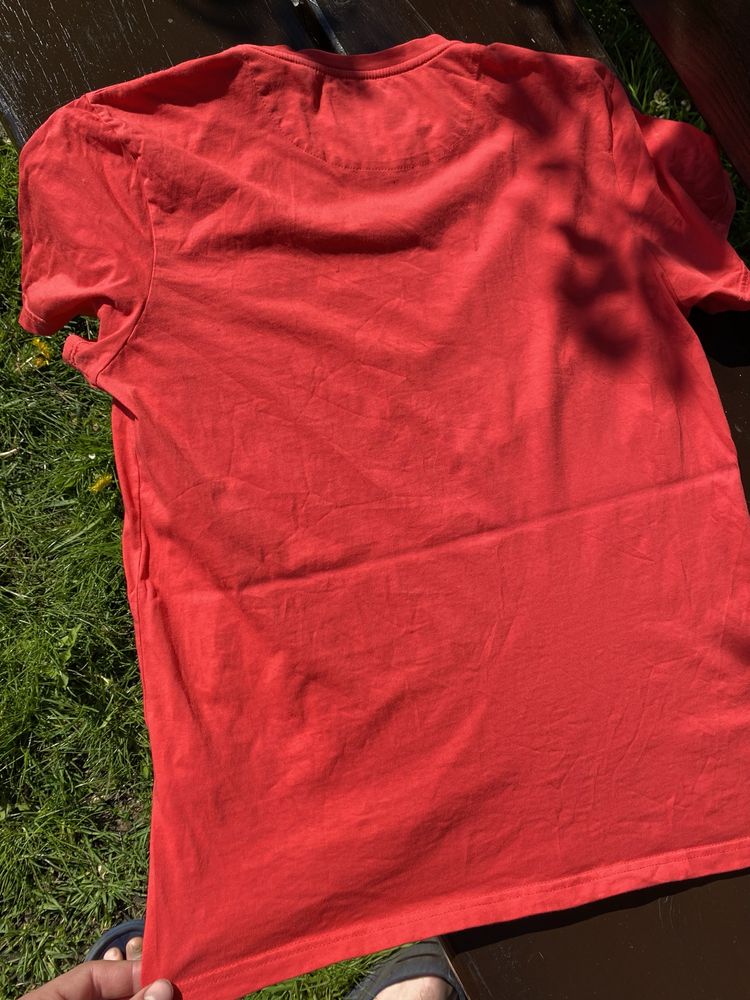 Чоловіча червона футболка lyle scott (Lyle Scott)