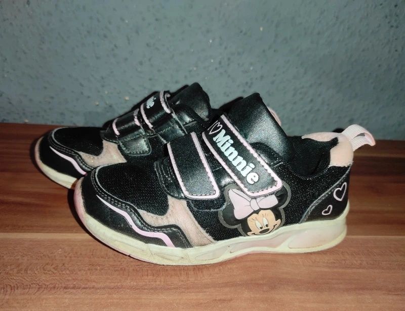 Trampki Adidasy dla dziewczynki z Myszką Minnie, rozmiar 27, 17 cm