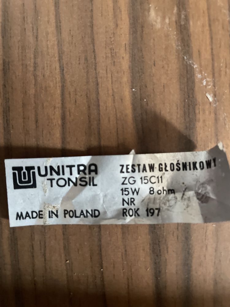 kolumny Unitra Tonsil zg15c11 - do renowacji