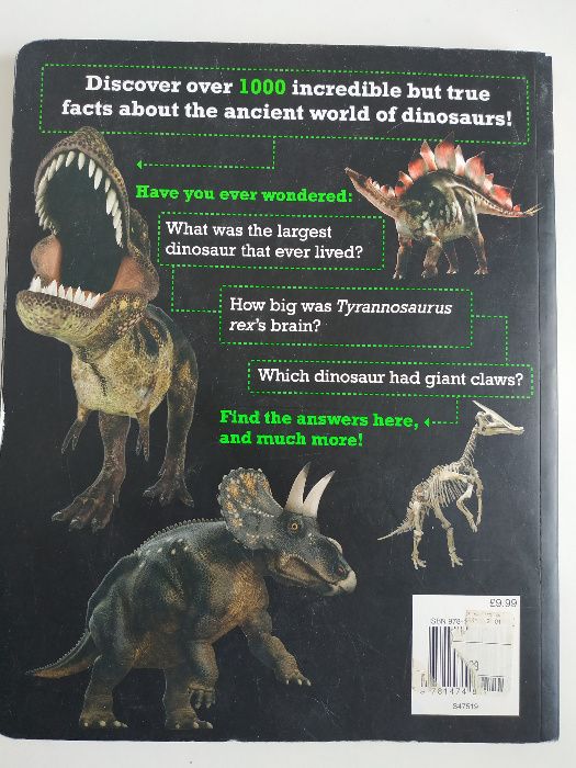 Dinosaurs. Incredible facts. Детская книга на английском языке. Новая