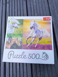 Puzzle Trefl konie - 500 elementów - 48x34cm