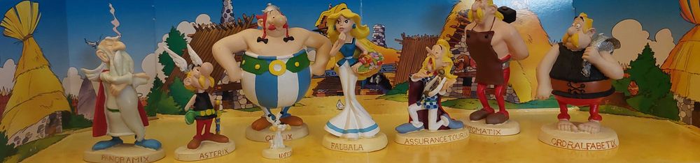 Diversas figuras da galeria Asterix