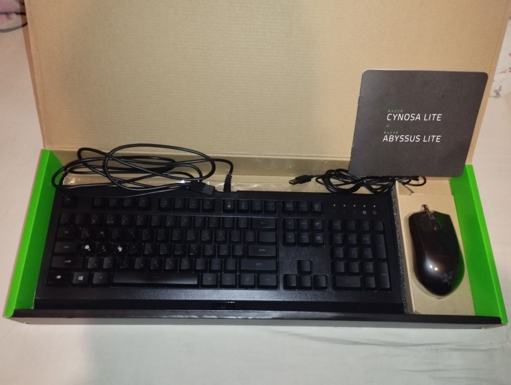 Клавиатура Razer Cynosa Lite + мышка Razer Abyssus Lite