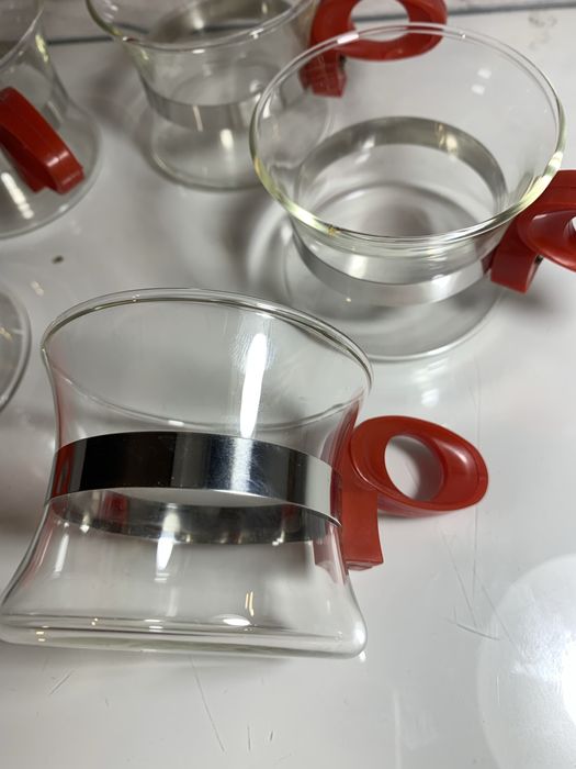 5 starych szklaneczek PRL