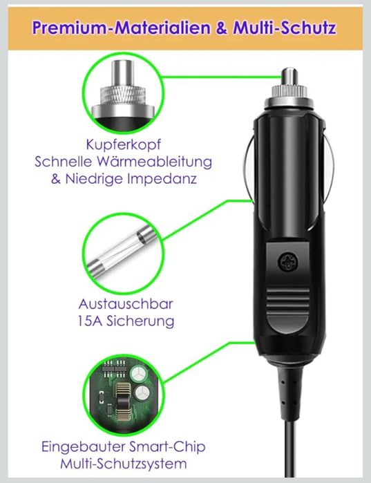 100W 12-24V DC uniwersalny adapter USB-C ładowarka samochod do laptopa