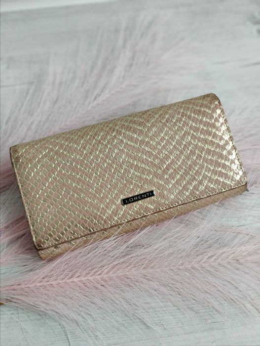 Skórzany damski portfel Lorenti skóra naturalna