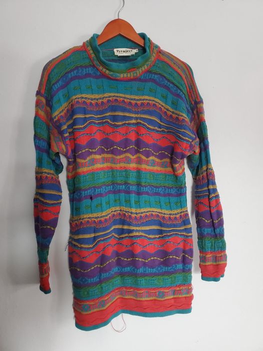 Вінтажний різнокольоровий светр
