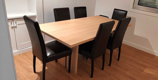 Conjunto mesa jantar/cadeiras (também individual)