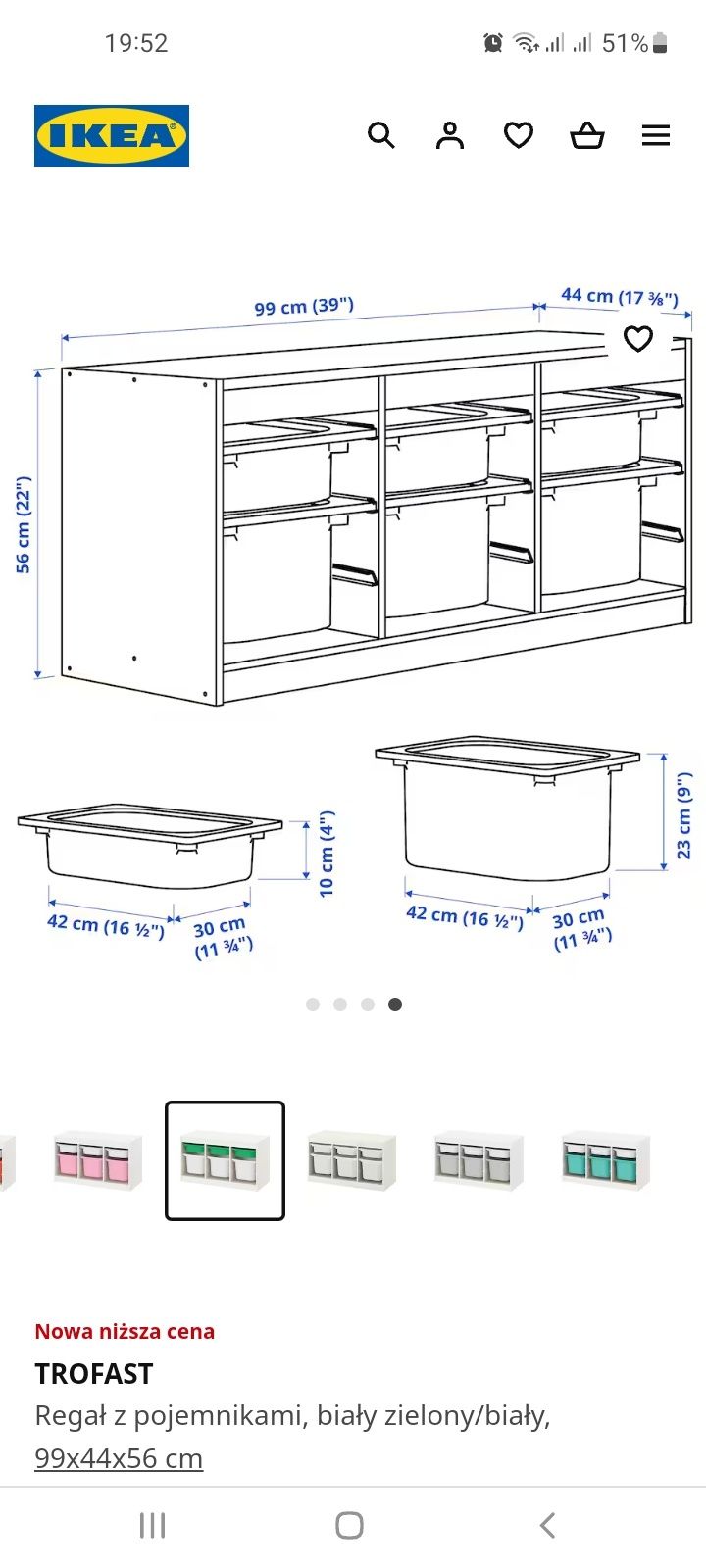 Szafka / regał IKEA trofast biały