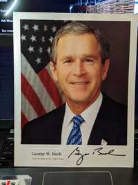 Автограф Джордж Буш президент США
