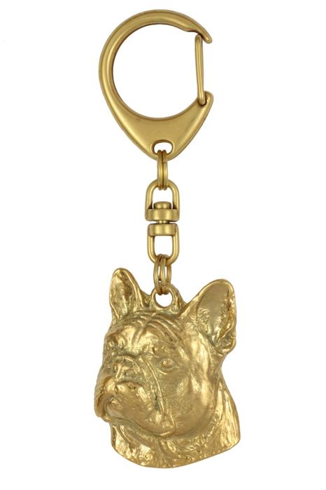 Buldog francuski II brelok pozłacany Art-Dog