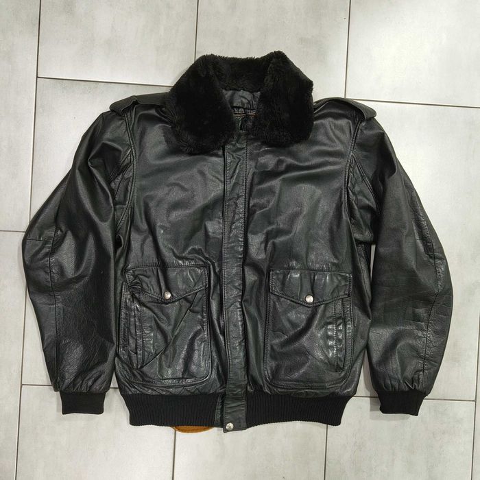 Бомбер-пілот з натуральної шкіри Mc Douglas Diffusion, розмір 50