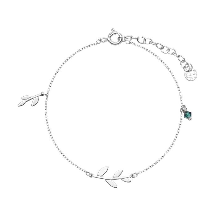 Srebrna bransoletka YES „Liść Flora”