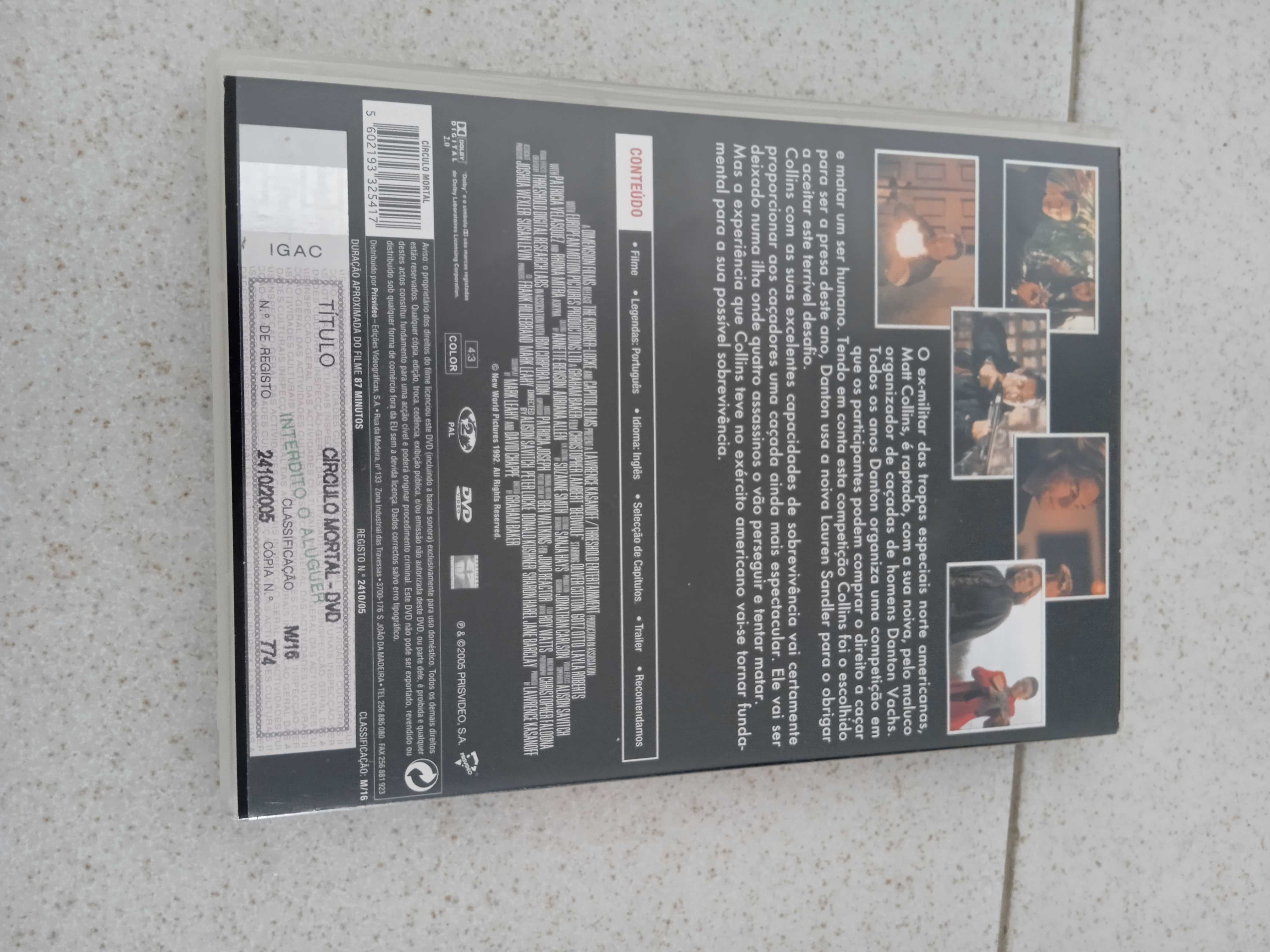 DVD original "Círculo Mortal"