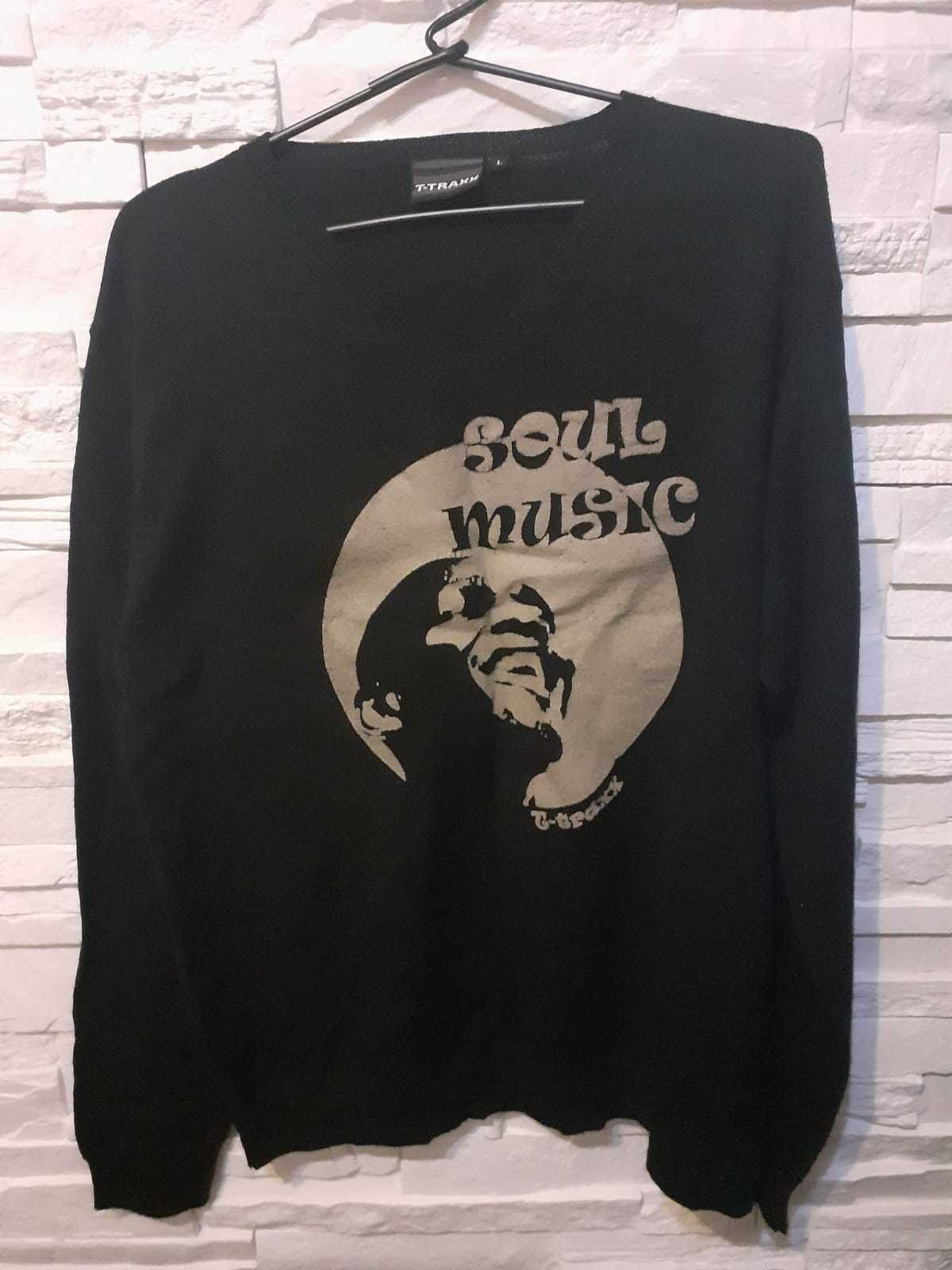 Sweter czarny Soul Music