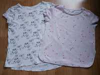 2 Koszulki, t-shirty Bershka, Pepco r. 146/152