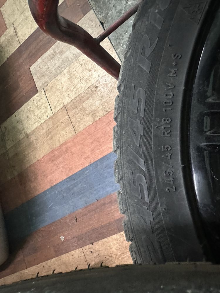 5x120 BMW E60 E63 Oryginalne Felgi z oponami zimowymi