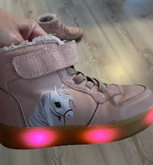 Buty świecące ocieplane  H&M, rozm  26  .