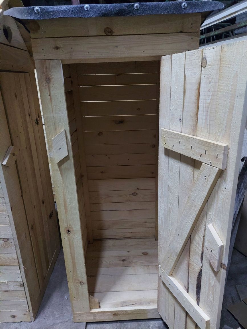 Wc Wychodek toaleta Kibelek drewniany ustęp na budowę lub działkę