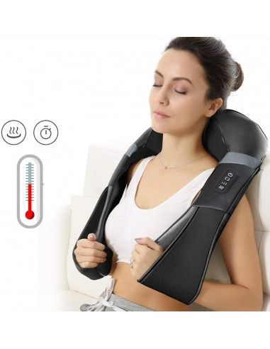 Massajador Shiatsu 3D com Infravermelhos Termoterapia