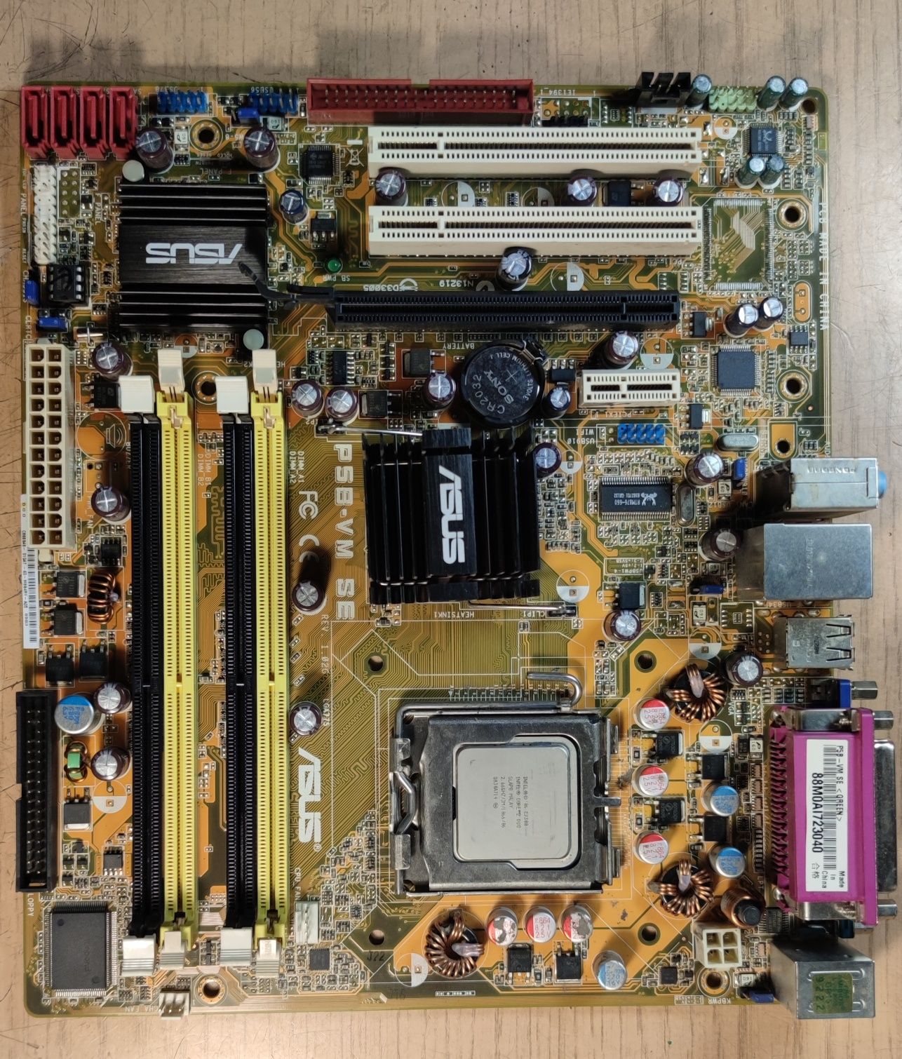 Płyta P5B-VM SE z procesorem Core 2 Duo E7300, pamięć 2GB