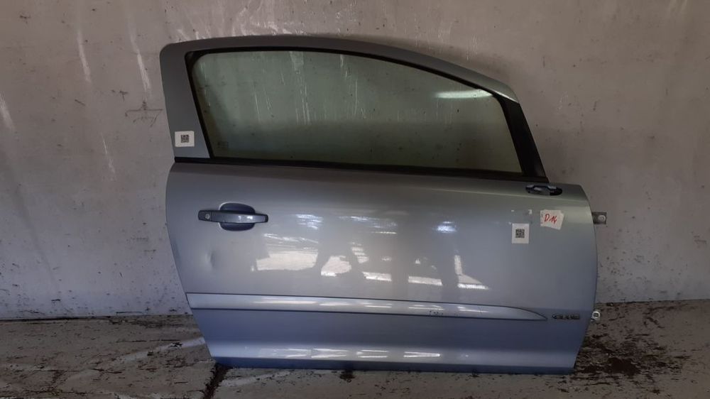 + DRZWI PRZÓD PRZEDNIE PRAWE DO OPEL CORSA D 3D 3 DRZWI Z21C BŁĘKITNE