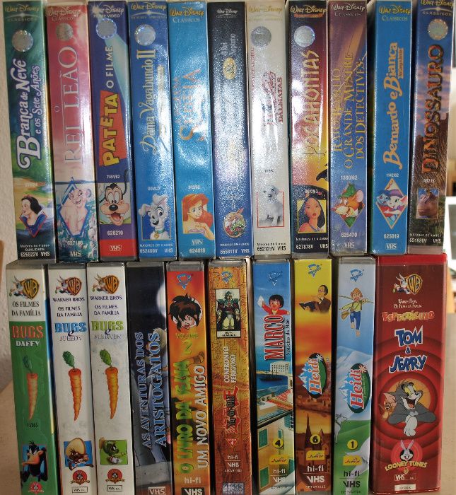 Banda desenhada 22 filmes VHS