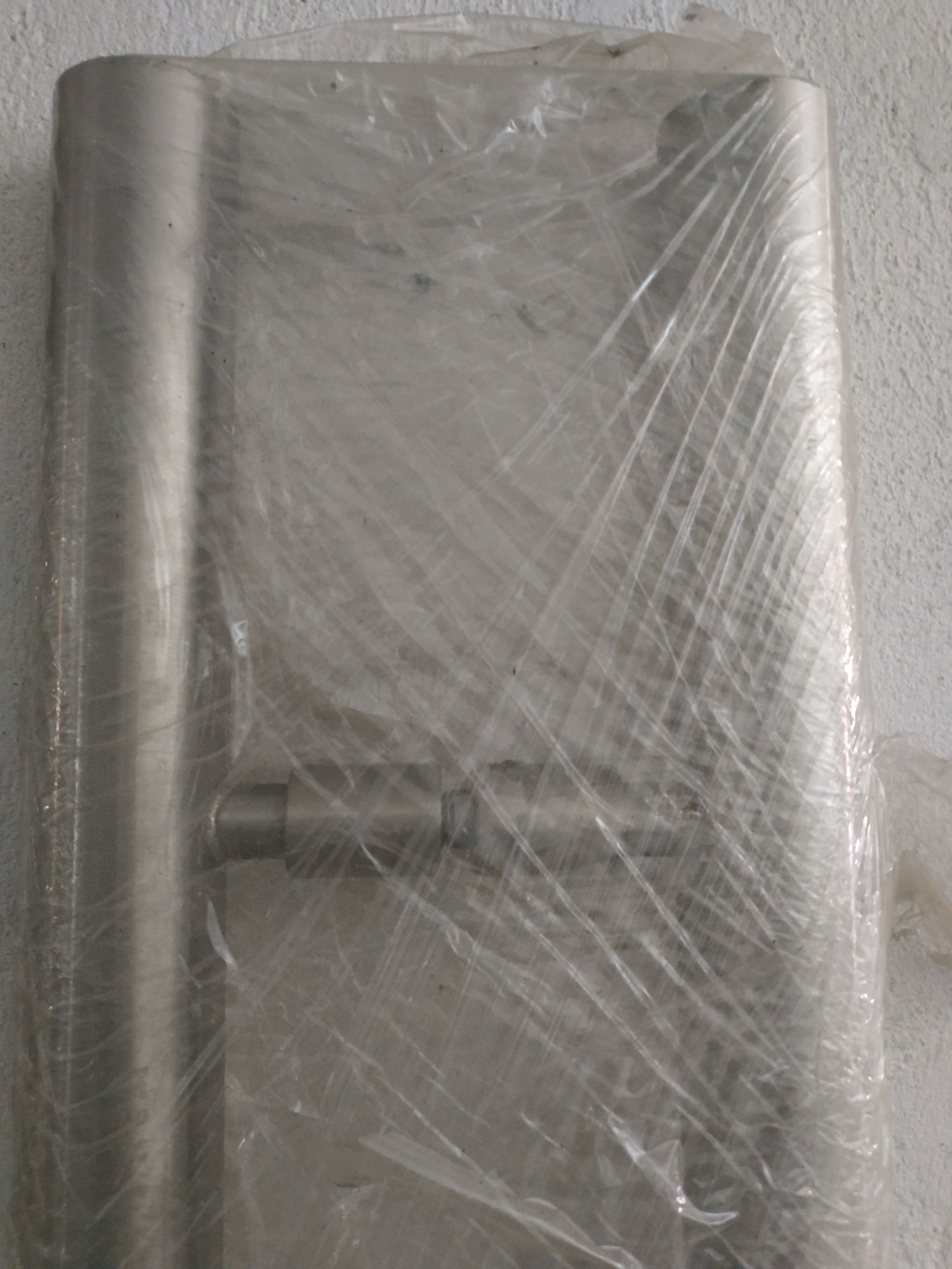 Puxador inox novo, porta de vidro