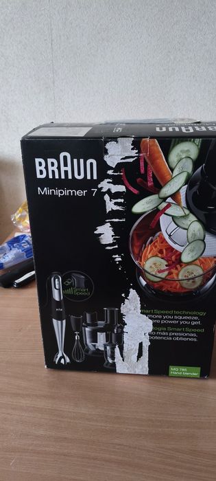 Braun MQ785 Multi Quick Hand Blender, 750 Watt Silver Black