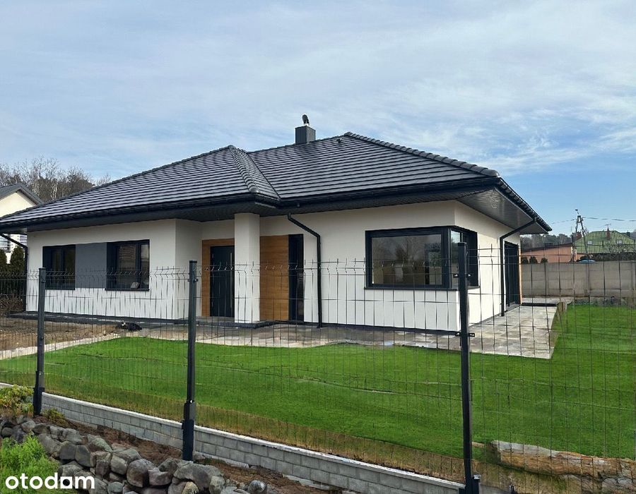 Nowy dom Łask 126m, 15 min. od Łodzi, działka 1000m2, 4 sypialnie