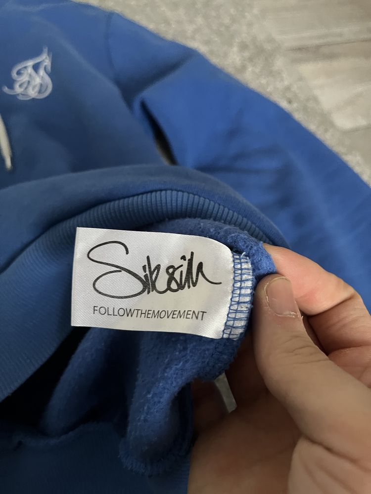 Bluza siksilk niebieska