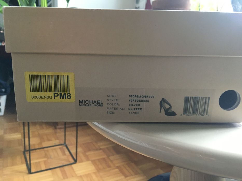 Srebrne buty Michael Kors